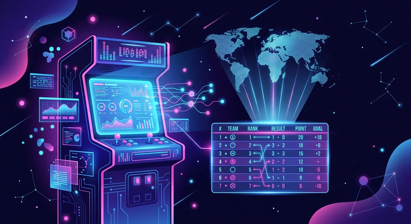 Data pencarian dan tabel klasemen sepak bola dunia
